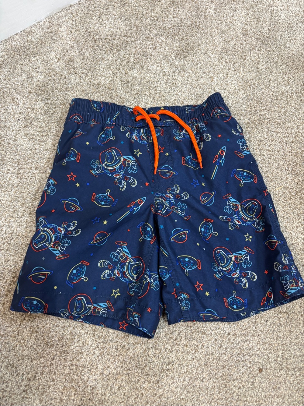 Gap × Disney Toy Story swim trunks Buzz Lightyear size 5 NWOT